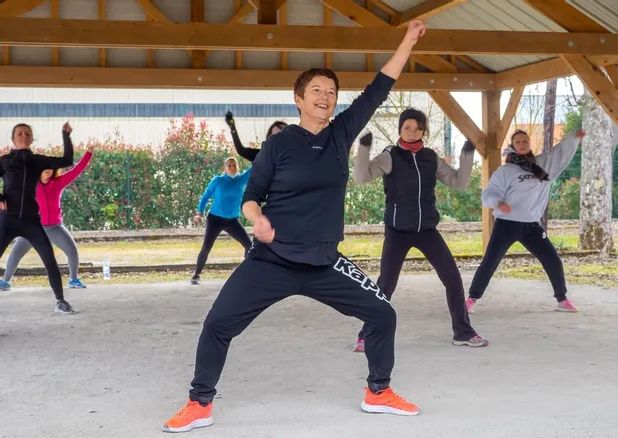 Quarante minutes de zumba, sous les consignes de Christel Pallot, ça réchauffe ! © Droits réservés 