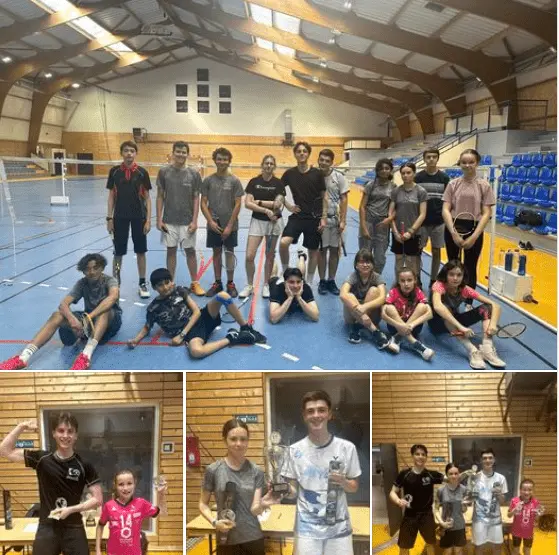 ASJ BADMINTON – RÉSULTATS TOURNOI INTERNE JEUNES – 17 MAI 2024