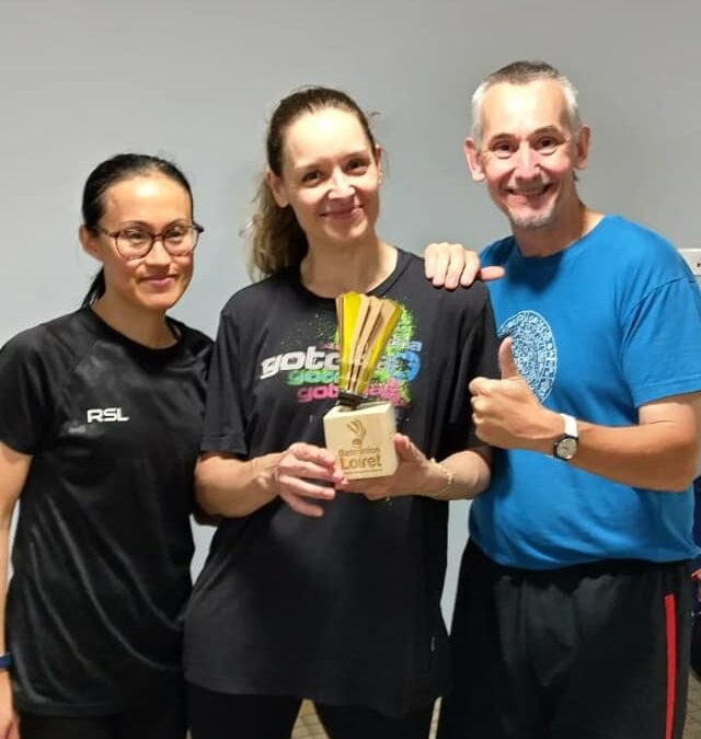 ASJ BADMINTON – REMISE TROPHÉE CODEP A NOTRE ÉQUIPE VÉTÉRANS