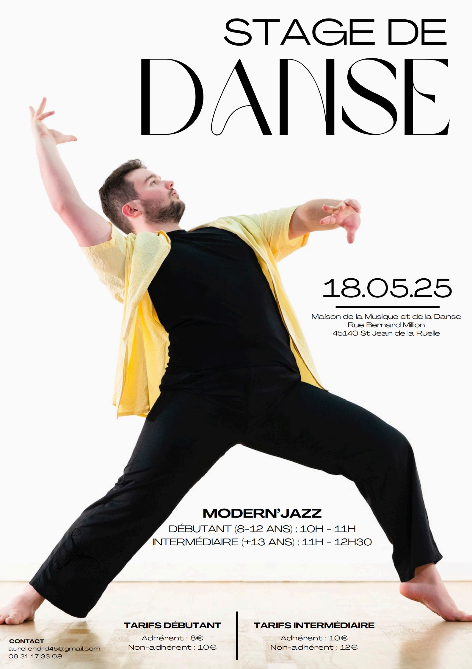 ASJ DANSE : STAGE DE DANSE 18.05.25 22 - stage180525 aurelion modernjazz asjpage1 1 12 Mai. 2025 Article stage180525 aurelion modernjazz asjpage1 1