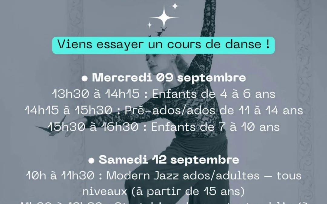 Flyer portes ouvertes ASJ Danse 2026